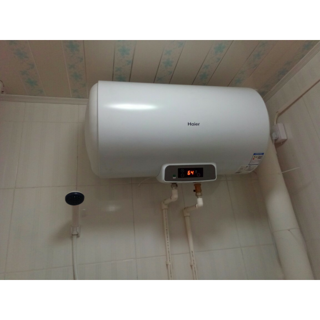 haier/海爾熱水器60升2000瓦無線遙控電熱水器ec6001-dq 8年包修 單管