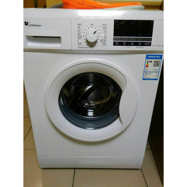 小天鹅(little swan)tg70-v1262ed 7公斤滚筒洗衣机 变频节能静音