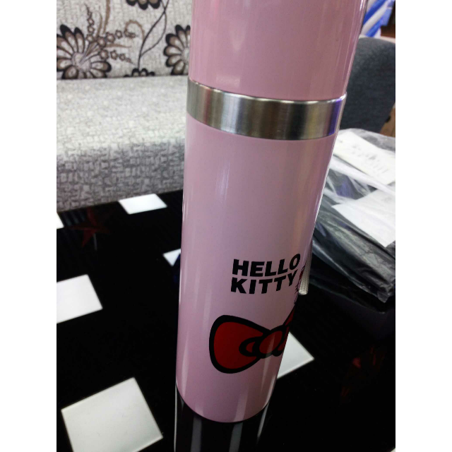 博若莱hellokit保温杯 男士女士不锈钢水杯子便携带盖保温瓶*评价