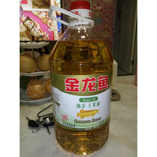 金龍魚純正玉米油4l桶裝壓榨一級食用油新老包裝隨機發貨