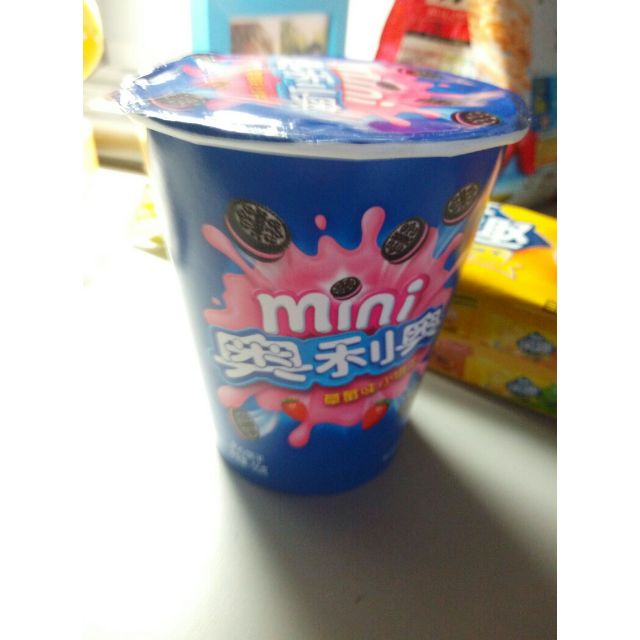 【苏宁易购超市】mini奥利奥草莓味小饼干55g/盒