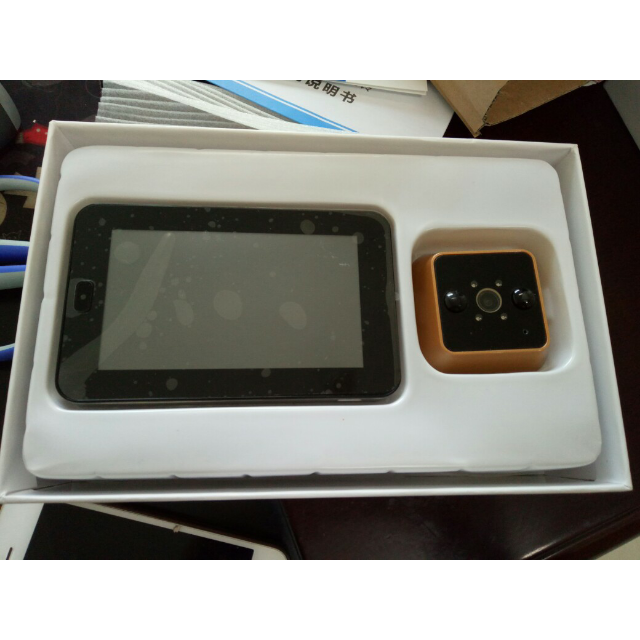 智能可视电子猫眼门铃监控侦测拍照门铃 家用高清防盗门镜