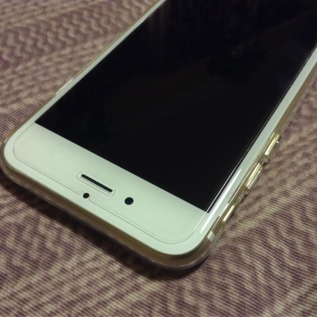 escase iphone6s手机壳 苹果手机套 透明tpu高透软壳 钢化膜 玻璃膜