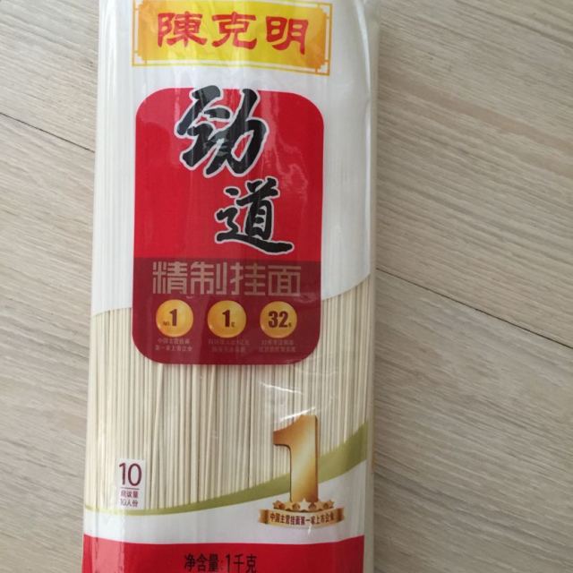 【苏宁易购超市】陈克明面条 鸡蛋精制挂面 1000g