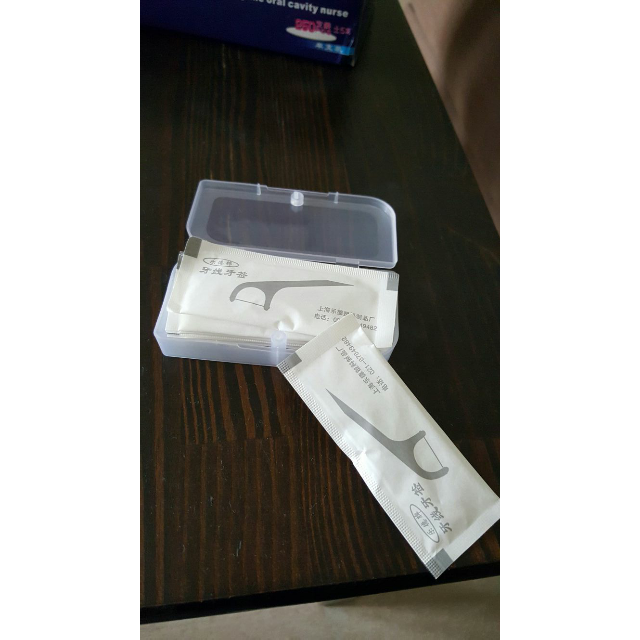 lede乐德独立包装牙线棒高拉力纤细圆线牙线牙签250支*2盒共500支