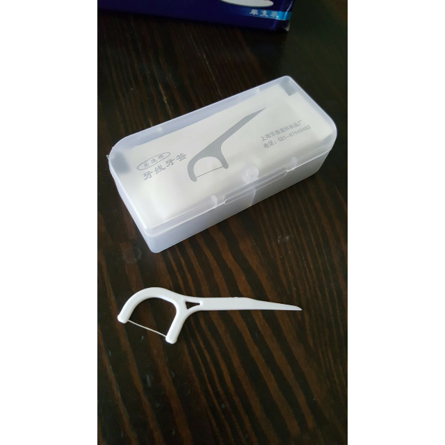 lede乐德独立包装牙线棒高拉力纤细圆线牙线牙签250支*2盒共500支