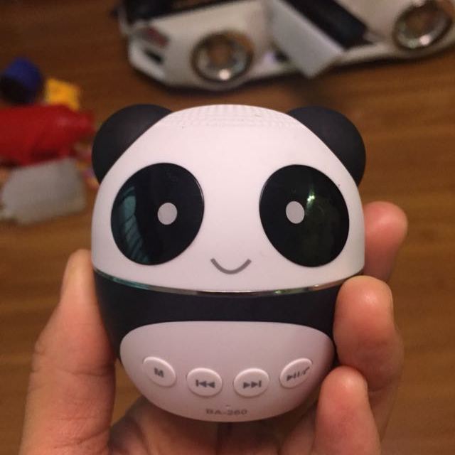 熊猫(panda) ba-260无线蓝牙音箱插卡音箱车载低音小钢炮手机电脑音响