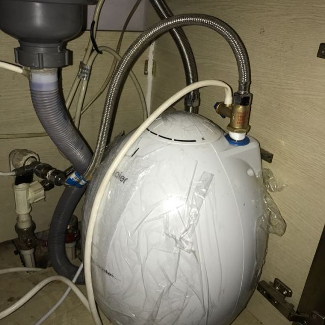 海尔电热水器es6.6u(w)厨宝 上出水 安全防电墙