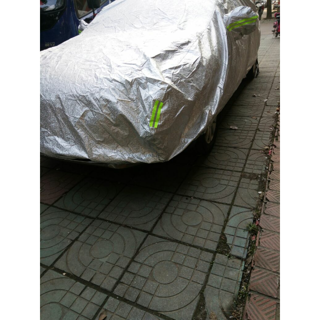 aijia 新款铝膜车衣 四季防护加厚防水防晒车衣 车衣 防紫外线 车衣