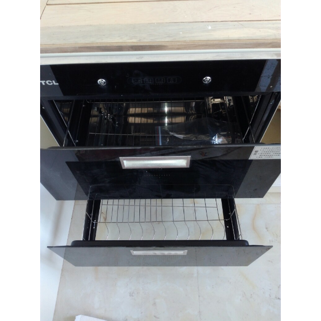 > tcl 消毒柜 ytd-100-tx08 嵌入式消毒柜 臭氧 消毒碗柜家用 一星级