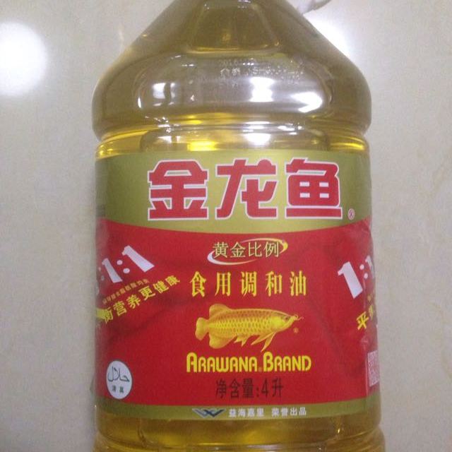 金龙鱼黄金比例食用调和油4l食用油调和油