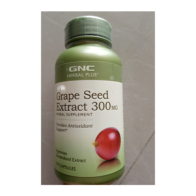 健安喜gnc葡萄籽胶囊300mgx100粒浓缩葡萄籽精华提取物胶囊原花青素