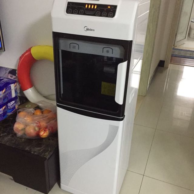 美的midea净饮机jr1255s立式双门家用厨房柜式过滤温热型饮水机
