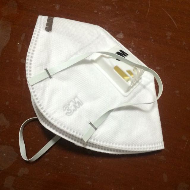 3m 9001v 防雾霾防pm2.5防颗粒物口罩带呼吸阀耳带式 6只精装