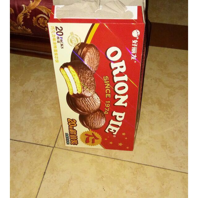 【苏宁易购超市】好丽友巧克力派680g/盒20枚