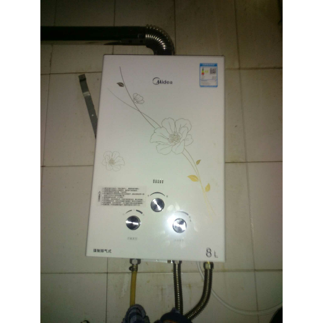 midea/美的 jsq16-8qf3燃气热水器天然气8升强排式