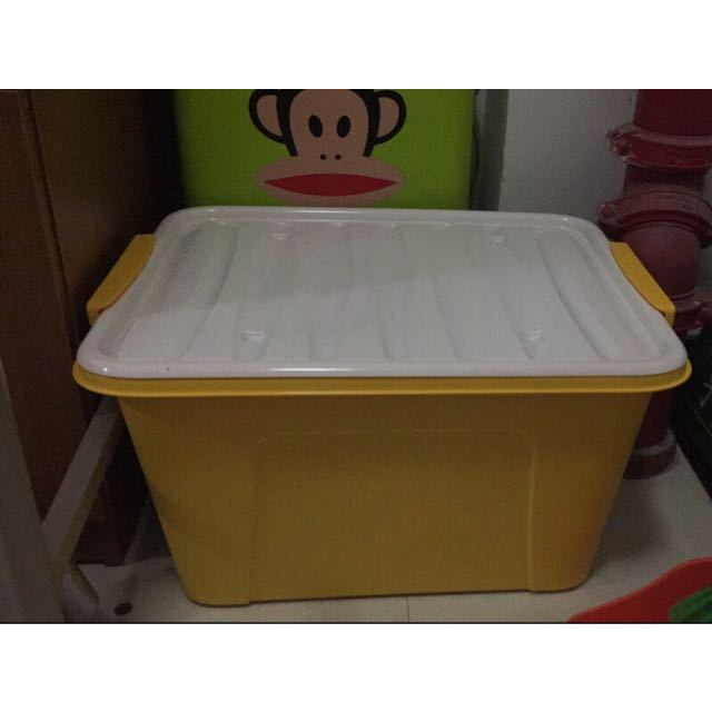 【苏宁易购超市】茶花 58l悦巧收纳箱28100塑料收纳盒 储物箱 大容量