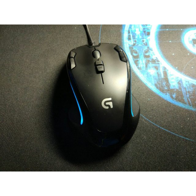 有线游戏鼠标电竞逆战鼠标编程宏守望先锋usb眩光 g300s 大号游戏鼠标