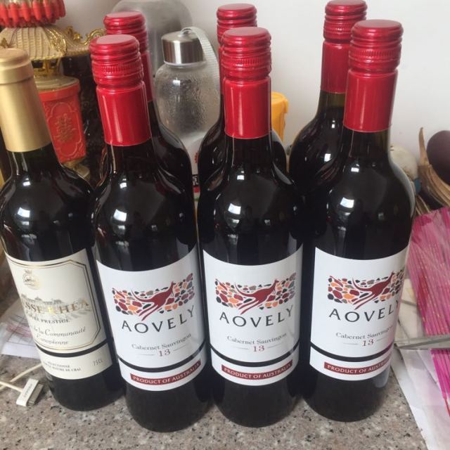 云端美酒澳大利亚原瓶进口aovely澳威利庄园赤霞珠干红葡萄酒750ml6支