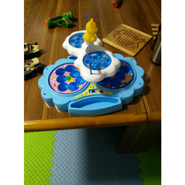 大号转盘 旋转音乐 婴儿益智玩具 大号双层蓝色352