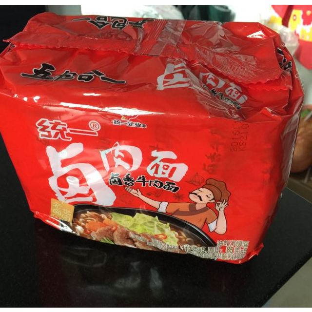 【苏宁易购超市】统一100 卤肉面(五合一)112g/包*5