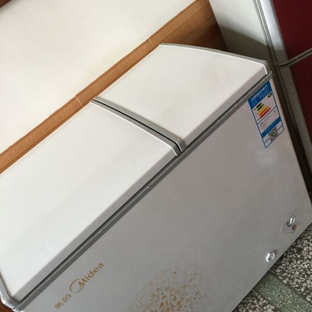 美的(midea)冰柜家用商用 双温冷柜冷藏柜200升bcd-200dkm(e)(妙趣金)