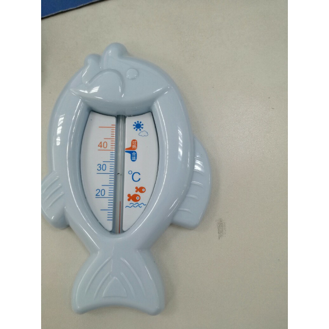 宝宝水温计婴儿洗澡温度计水温表婴儿房沐浴室温两用儿童测水温度 蓝