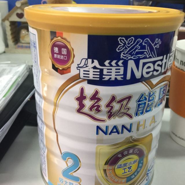 雀巢nestle超级能恩2段较大婴儿和幼儿配方奶粉800g罐装(6-18个月适用