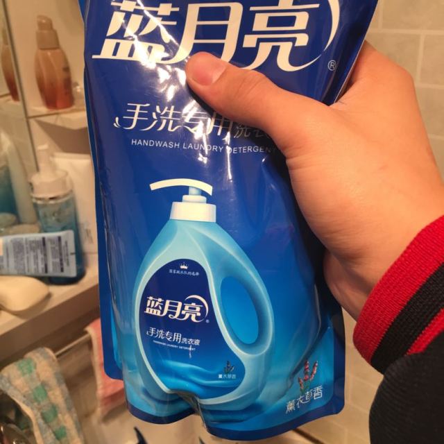 蓝月亮薰衣草手洗洗衣液袋装1kg