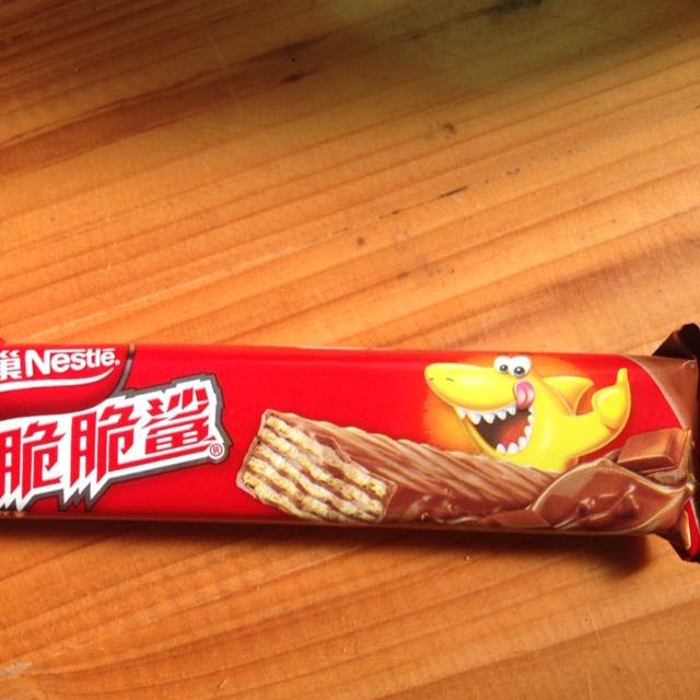 雀巢nestle脆脆鲨威化饼干巧克力口味640g盒装