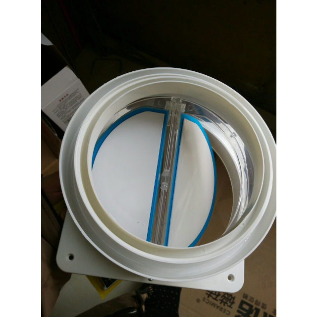 潜水艇止回阀厨房烟道止逆阀烟道阀出风口配件抽油烟机防烟宝防味f160