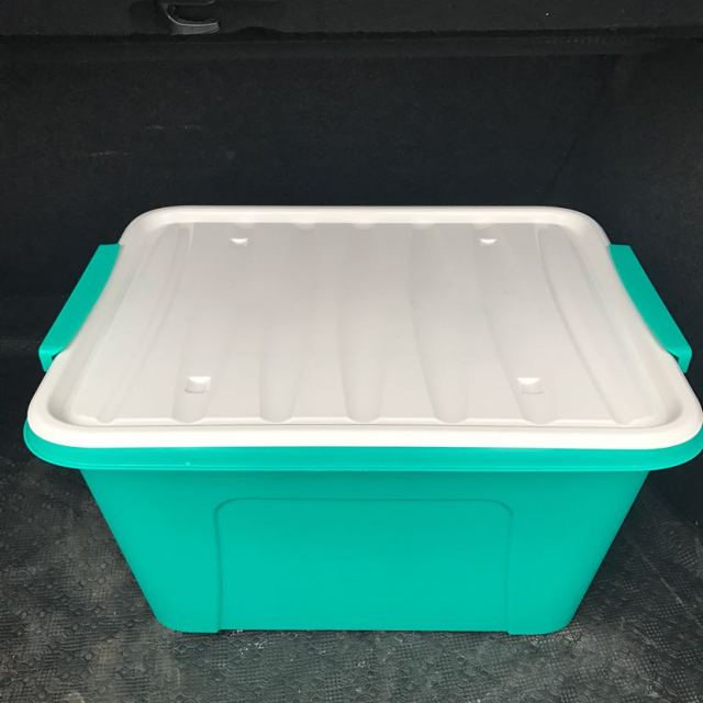 【苏宁易购超市】茶花 58l悦巧收纳箱28100塑料收纳盒 储物箱 大容量