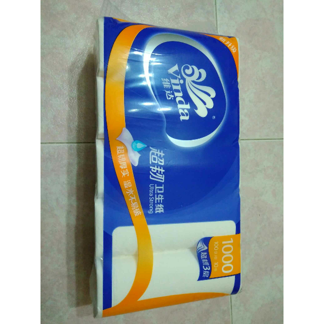 > 维达(vinda) 卷纸 超韧三层100g*10卷 无芯卷纸 卫生纸巾商品评价 >