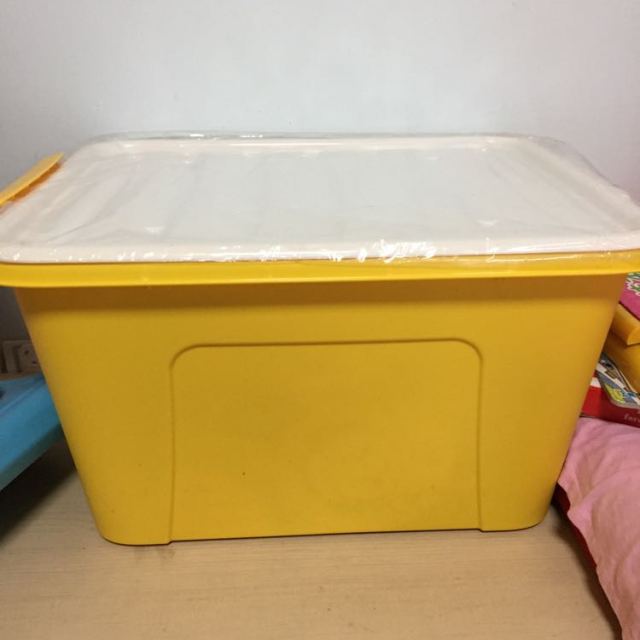 【苏宁易购超市】茶花 58l悦巧收纳箱28100塑料收纳盒 储物箱 大容量