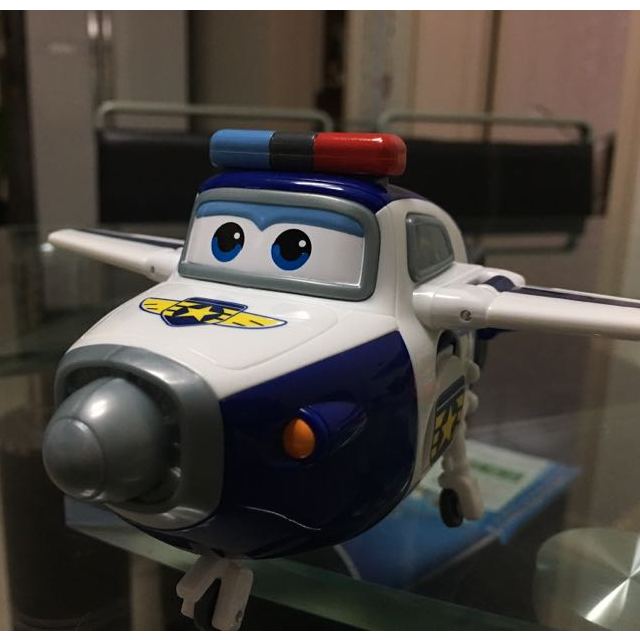 奥迪双钻auldey超级飞侠儿童玩具男孩益智变形机器人包警长710250