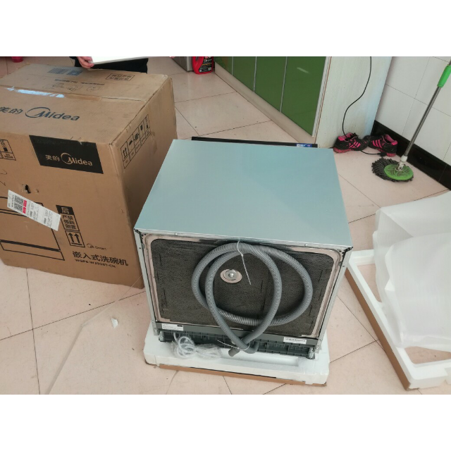 美的洗碗机wqp8-w3908t-cn 家用全自动嵌入式洗碗机智能wifi