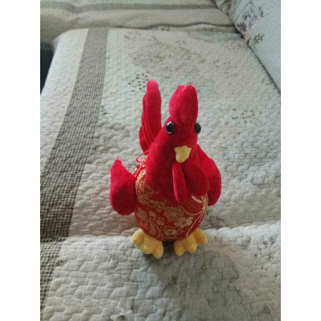小鸡毛绒玩具鸡公仔鸡年吉祥物大公鸡玩偶布娃娃抱枕礼物年会礼品