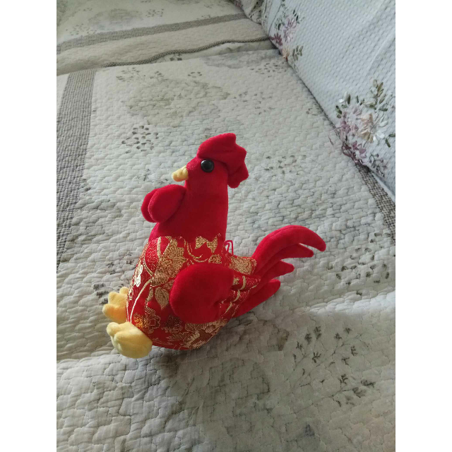 小鸡毛绒玩具鸡公仔鸡年吉祥物大公鸡玩偶布娃娃抱枕礼物年会礼品