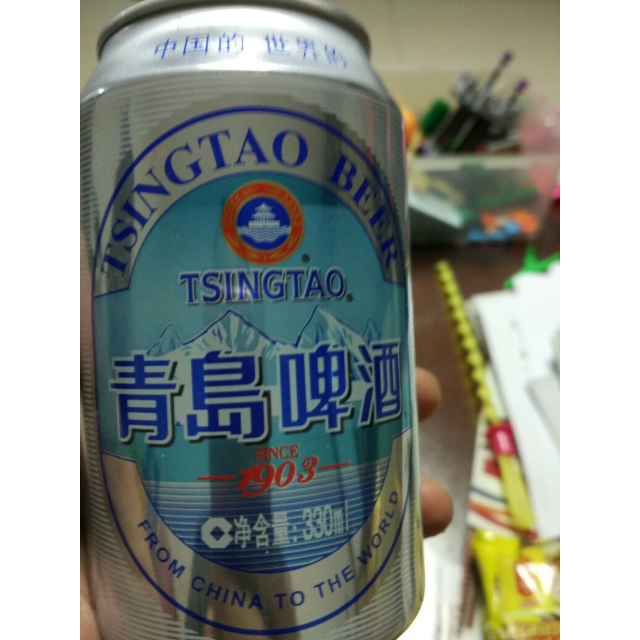 青岛啤酒银罐7度330ml24罐