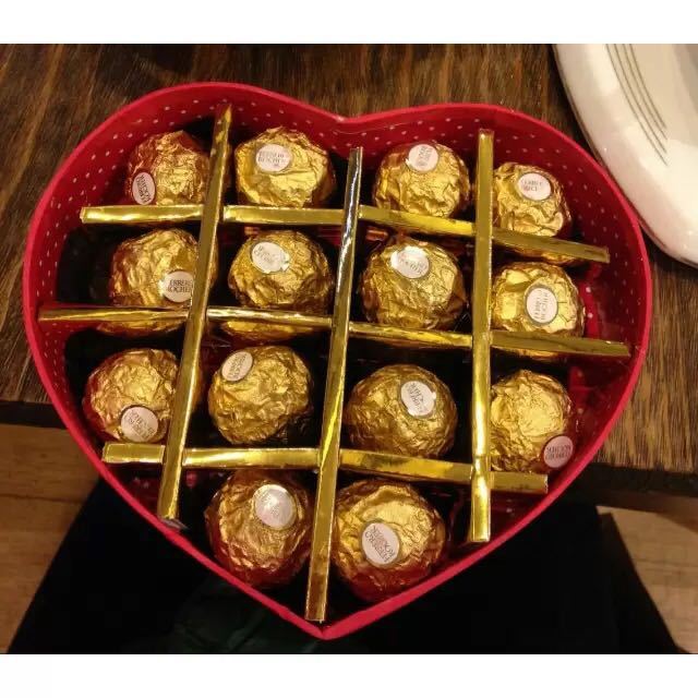 费列罗巧克力14粒心形巧克力礼盒情人节巧克力礼盒生日礼物