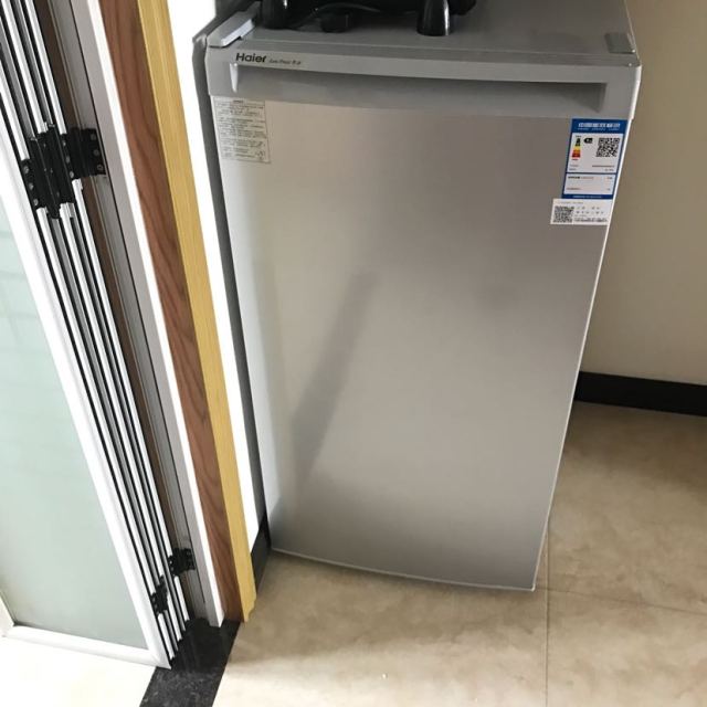 海尔(haier)bd-148dl 148升 家用侧开门立式冷柜 冷冻小冰箱 母婴冰柜