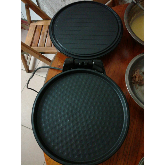 美的(midea) 煎烤机 mc-jhn30f 家用电饼铛煎烤机双面悬浮烙饼机烤饼