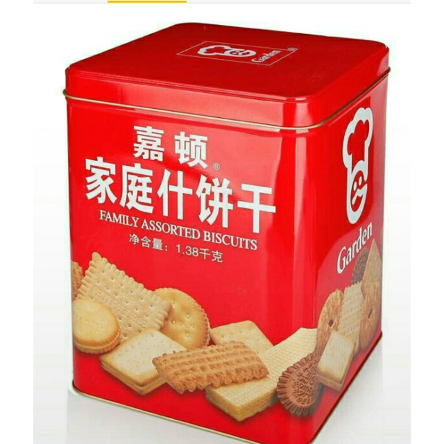 嘉顿garden家庭什饼干铁罐礼盒装1380g年货礼盒