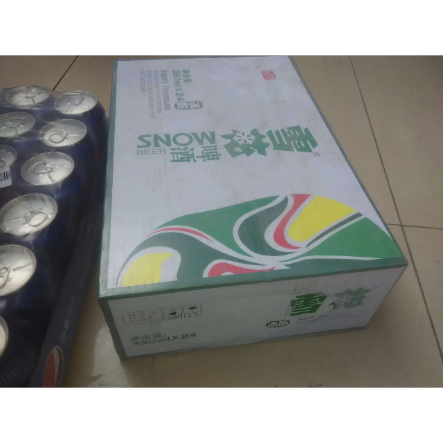 雪花啤酒snowbeer冰酷330ml24聽整箱裝