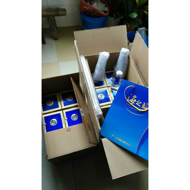 > 洋河海之蓝42度375ml*6瓶整箱装 蓝色经典 洋河官方旗舰店商品评价