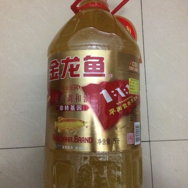 金龍魚黃金比例食用植物調和油5l非轉桶裝食用油