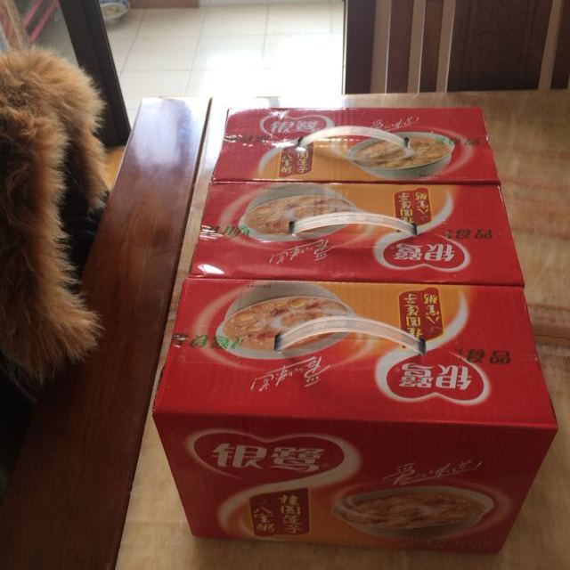 苏宁超市银鹭桂圆莲子八宝粥360g12速食粥