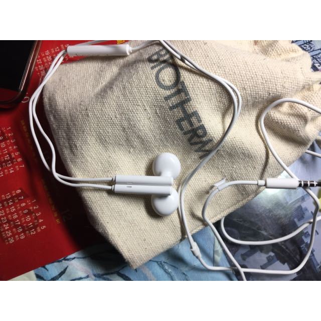 华为huawei荣耀honoram115半入耳式有线耳机三键有线控带麦白色