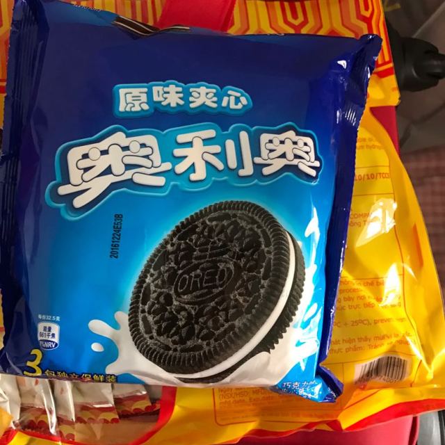 奥利奥巧克力味夹心饼干原味夹心390g袋