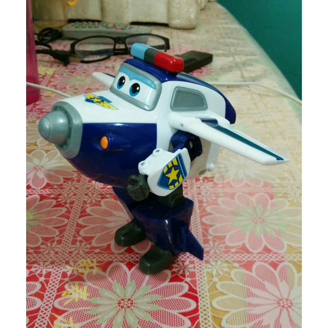 > 奥迪双钻 auldey 超级飞侠 儿童玩具男孩益智变形机器人-包警长